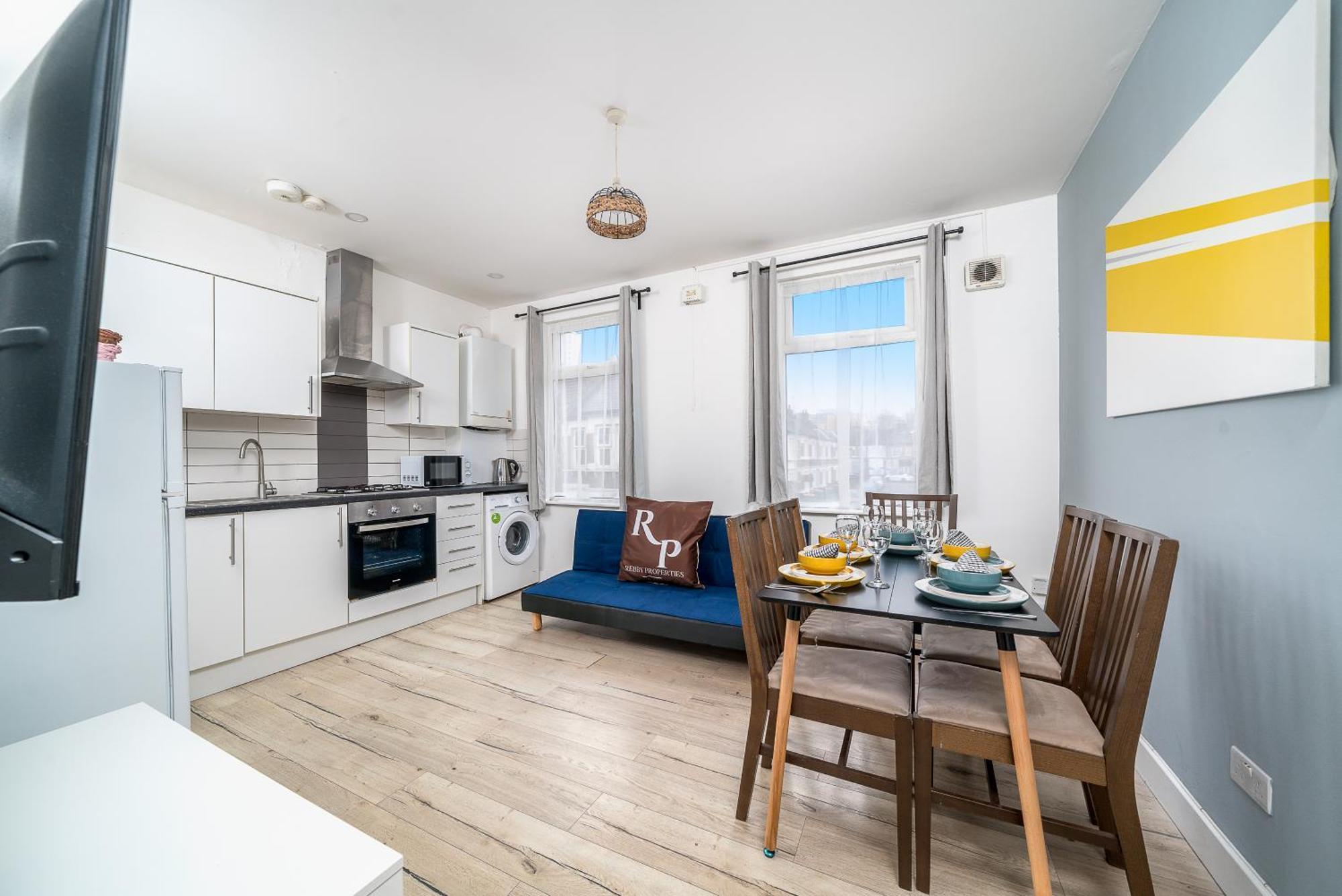 Modern 2 Bed East London Home By Rebby Properties Sleeps 5 Near Canning Town Station מראה חיצוני תמונה